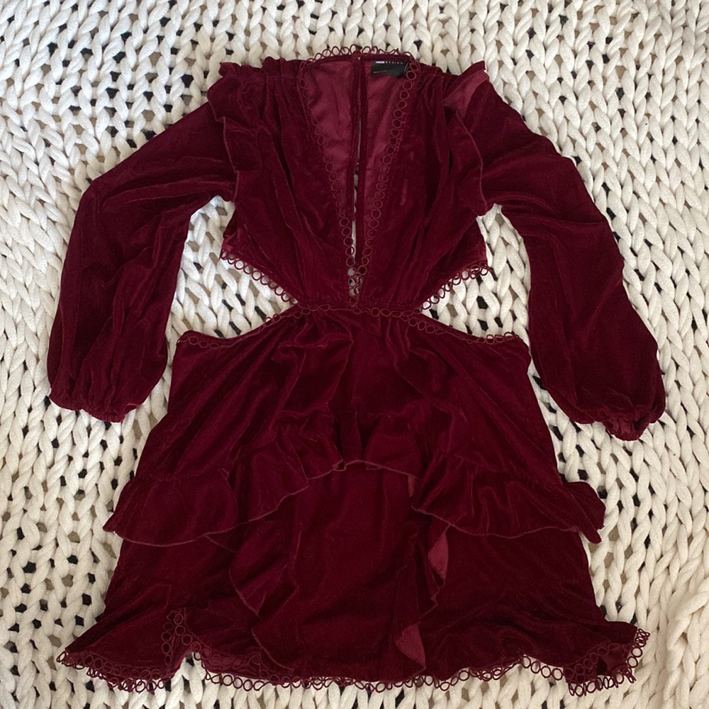 ASOS Design Petite Mini Velvet Dress